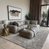 Bubble Left Side Chaise in Taupe