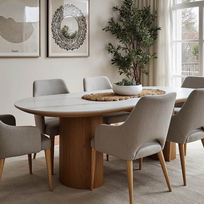 Stanford 180cm Dining Table With Ceramic Top