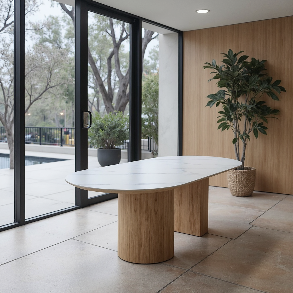 Stanford 240cm Dining Table With Ceramic Top