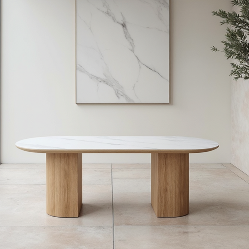 Stanford 180cm Dining Table With Ceramic Top