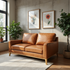 Carson 2 Seater In Tan Leather