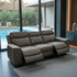 Newport 3 Seater With Electric Reclines In Grey
