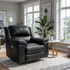 Michigan recliner in premium thick black leather