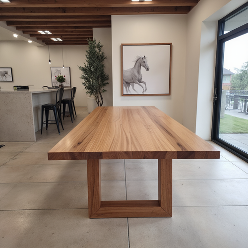 Sussex 2100 x1100 Dining Table In In Australian Blackbutt Timber