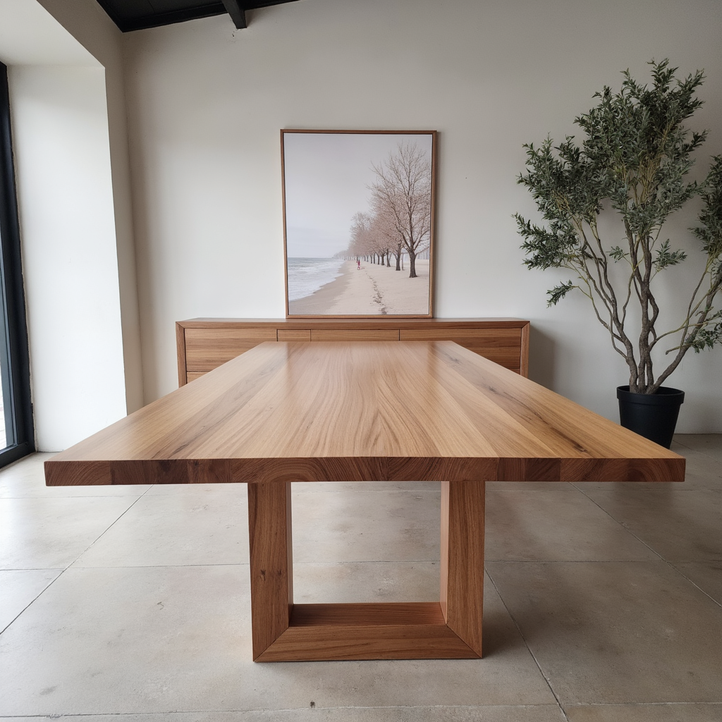 Sussex 2400x1200 Dinning Table In Australian Blackbutt Timber