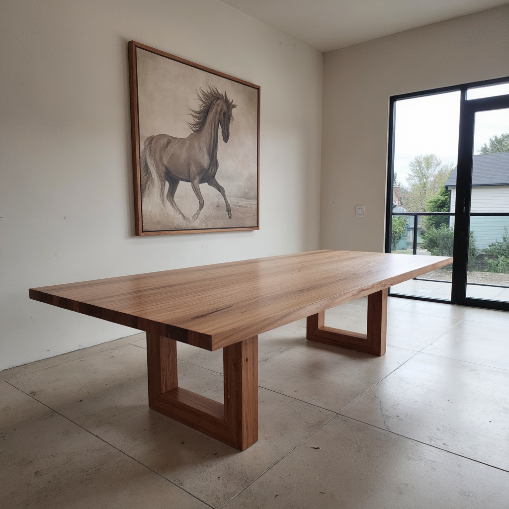 Sussex 2400x1200 Dinning Table In Australian Blackbutt Timber