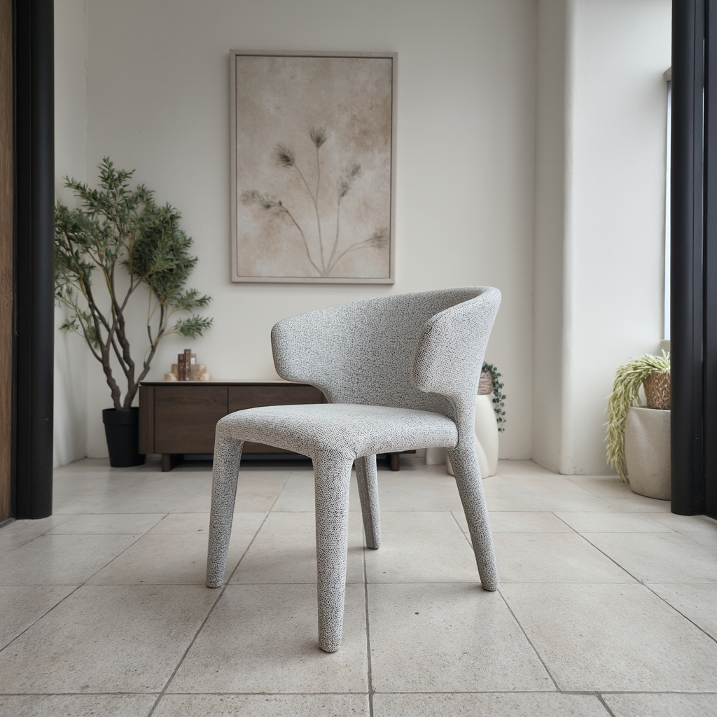 Lorenzo Dining Chair In Salt & Pepper