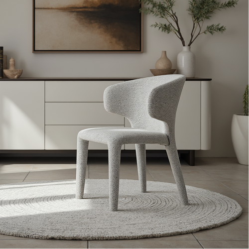 Lorenzo Dining Chair In Salt & Pepper
