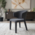 Lorenzo Dining Chair In Milan Charcoal