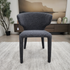 Lorenzo Dining Chair In Milan Charcoal