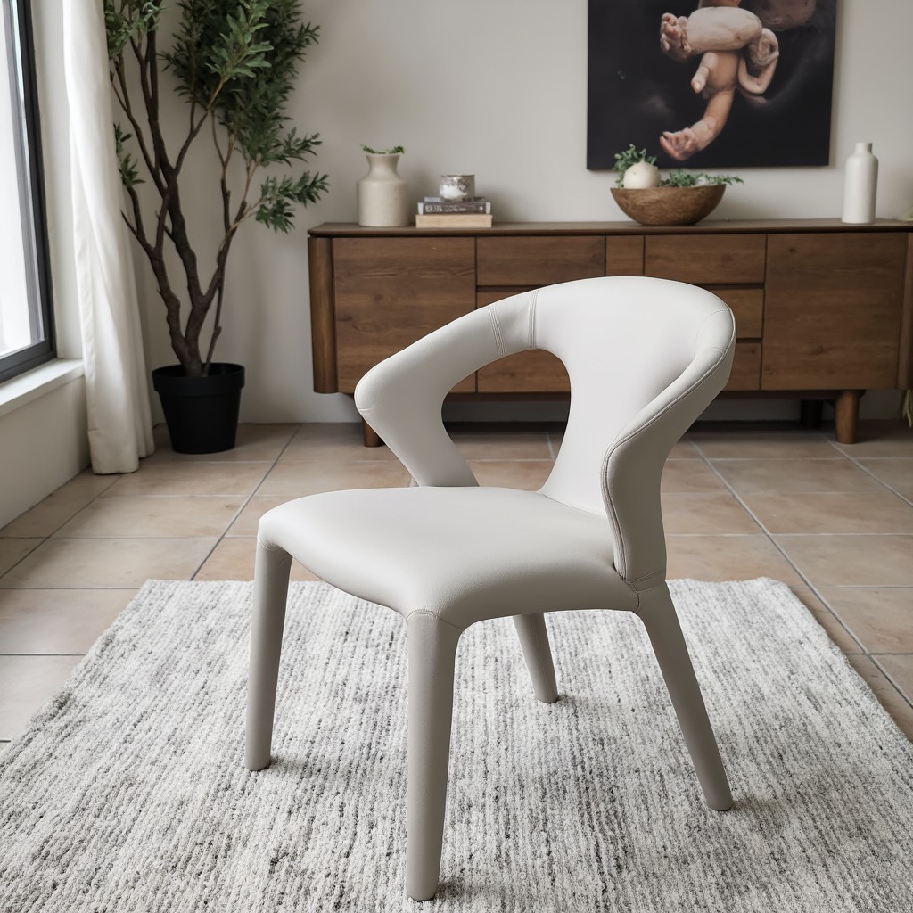 Matteo Dining Chair In Grey