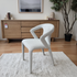 Matteo Upholstered Dining Chair In Salt & Pepper