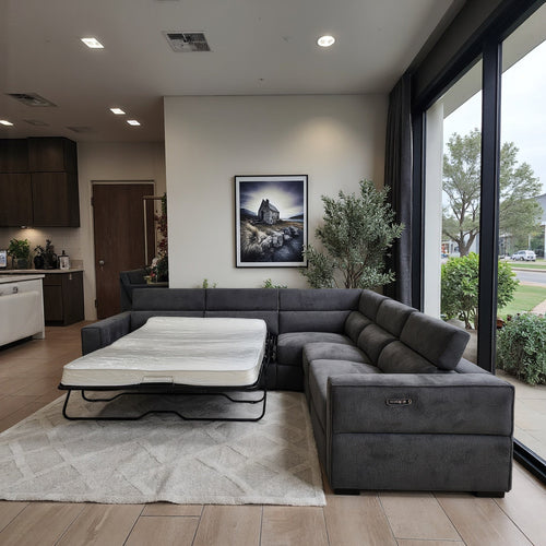 Fairmont Left Corner Sofa Bed  In Grey