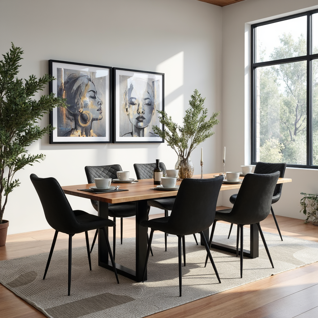 Highland Blackwood 7 Piece Dining Package