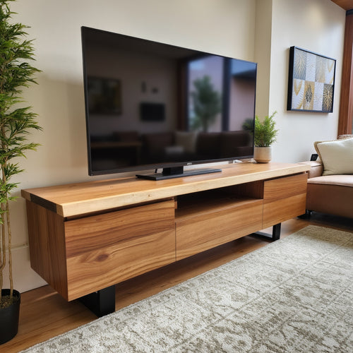 Highland 180cm Wide TV Unit In Blackwood