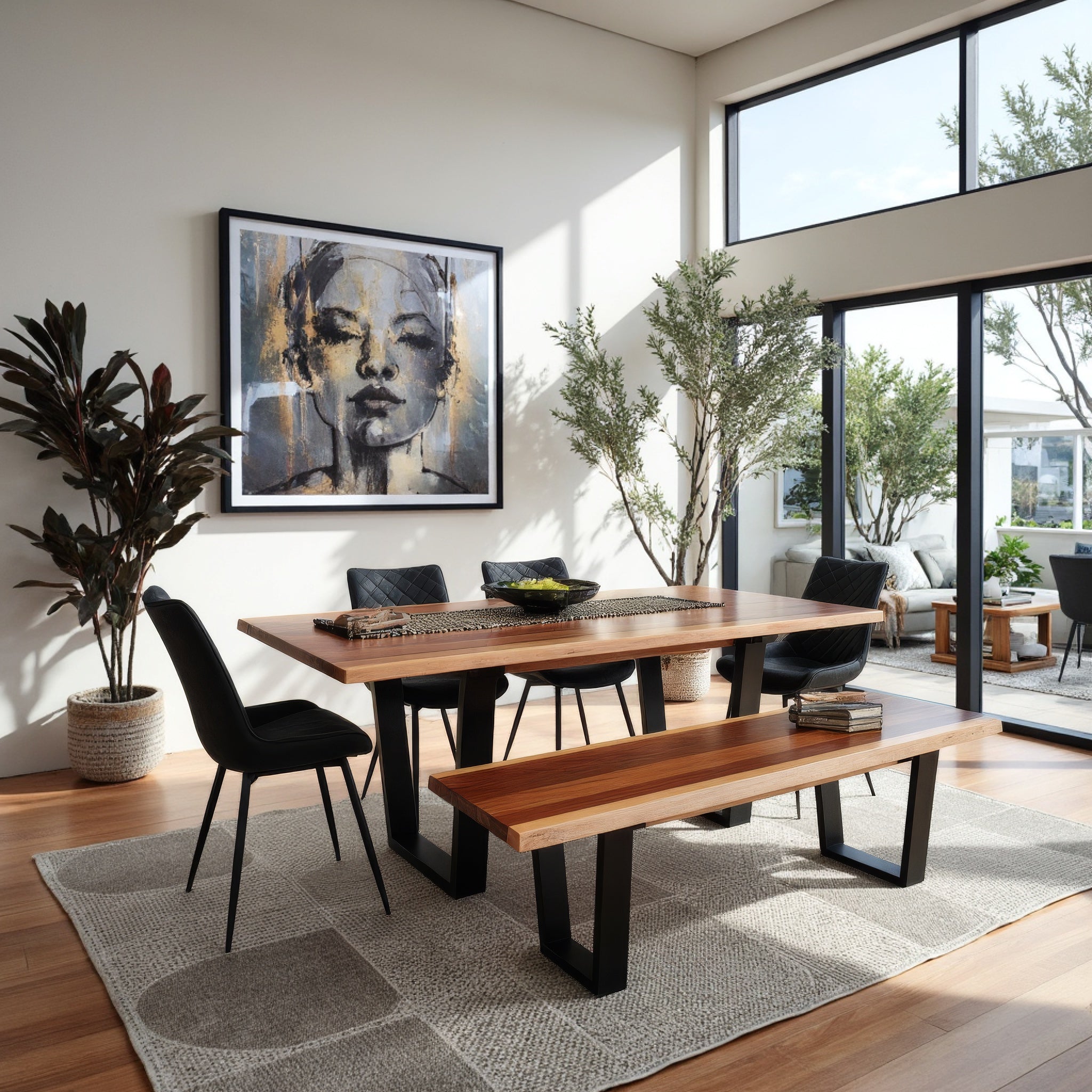 Highland Blackwood 6 Piece Dining Package