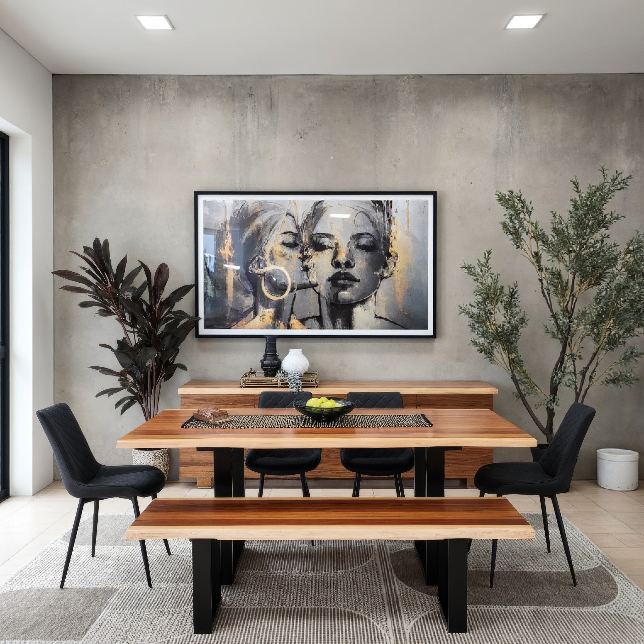 Highland Blackwood 6 Piece Dining Package