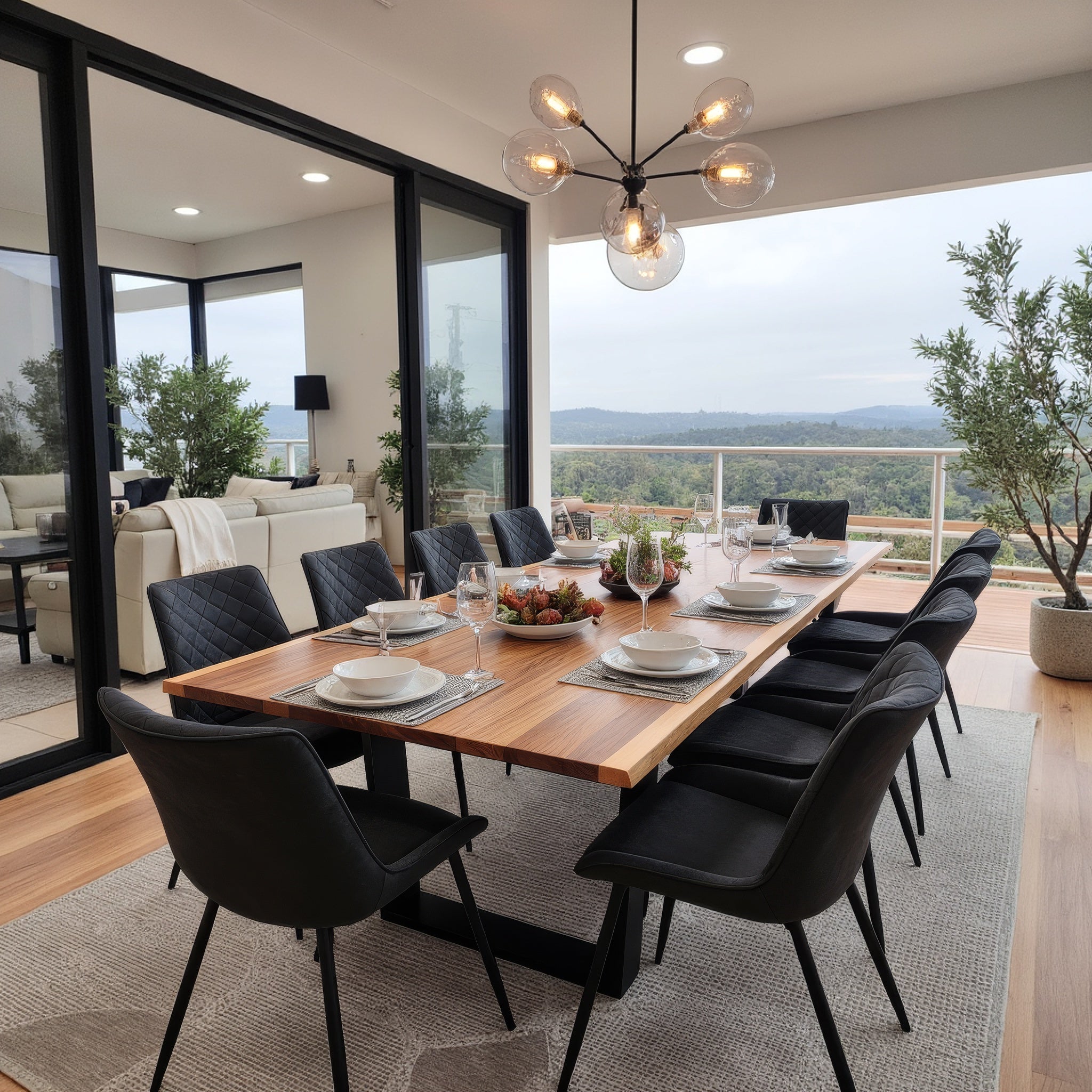 Highland Blackwood 11 Piece Dining Package