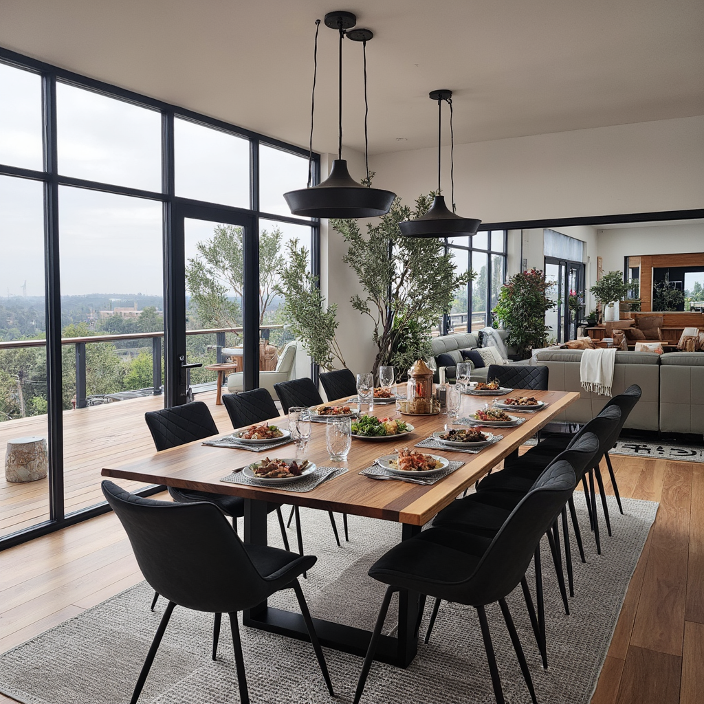 Highland Blackwood 11 Piece Dining Package