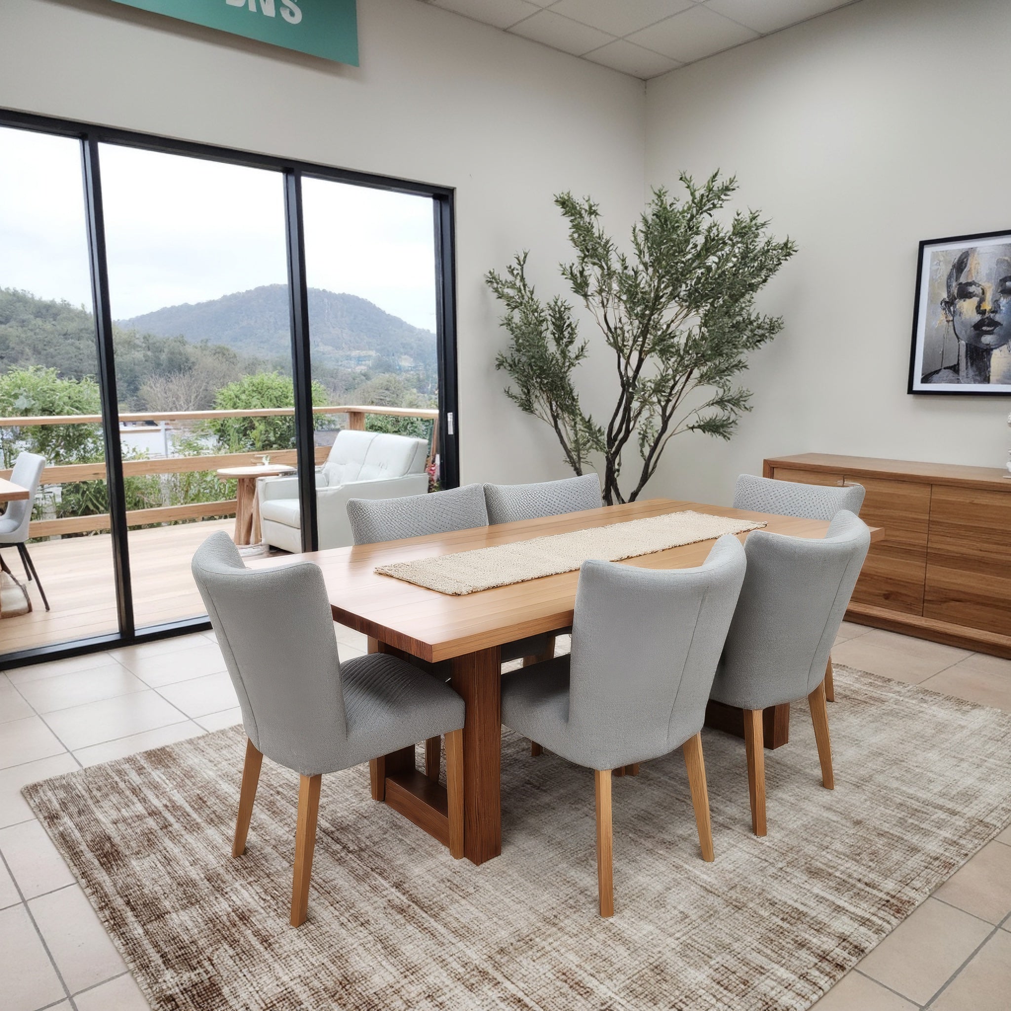 Sussex 7 Pce 1.9m Dining Setting