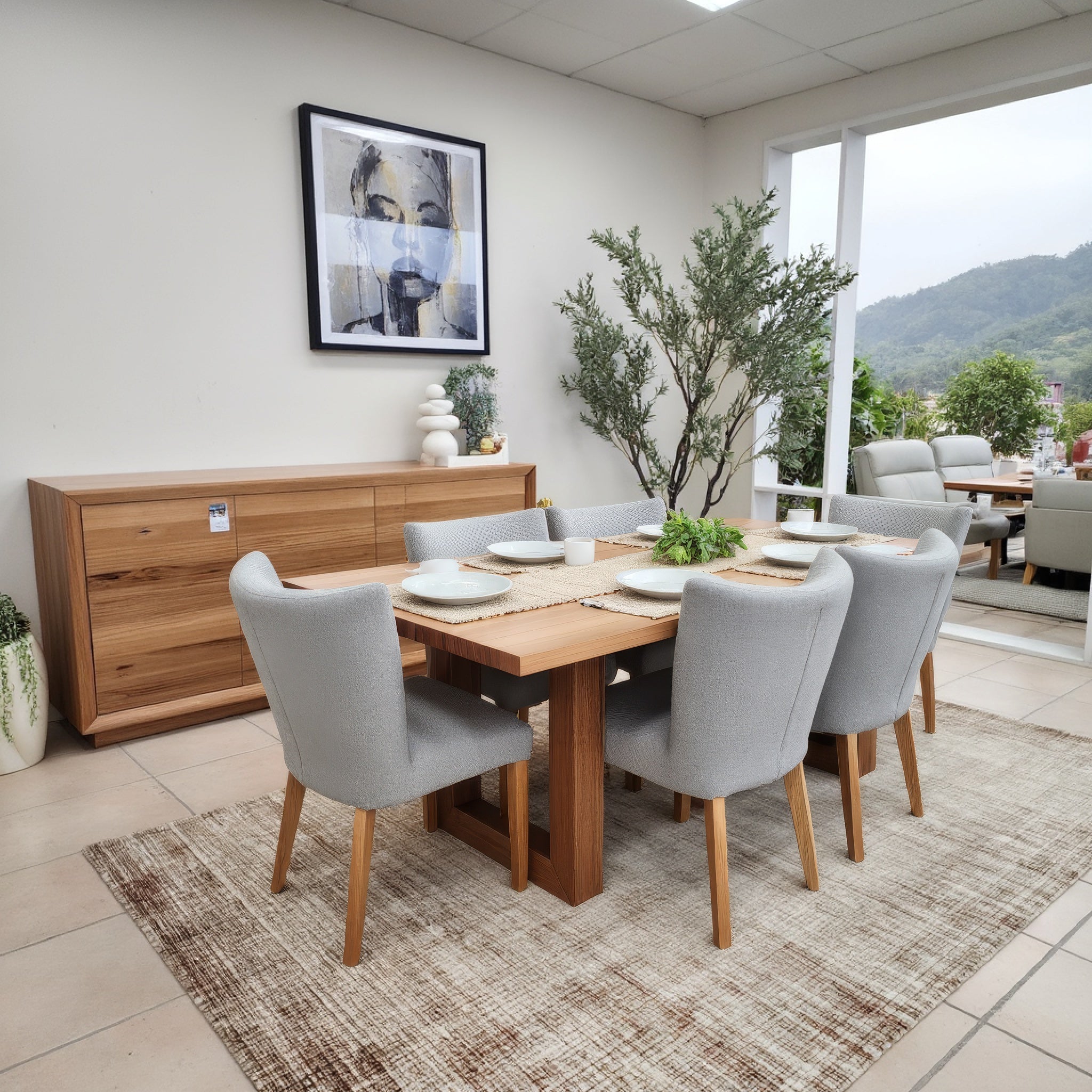 Sussex 7 Pce 1.9m Dining Setting