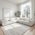 Haines Modular Lounge With 3 Dual Motor Electric Recliners In Light Grey Leather