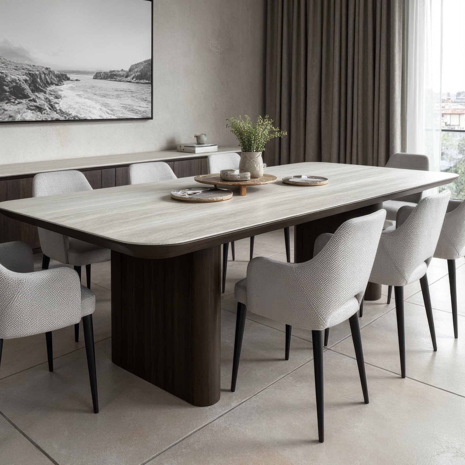 Capri 210cm Ceramic Dining Table