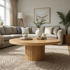 Morocco Round Coffee Table In Natural Australian Messmate