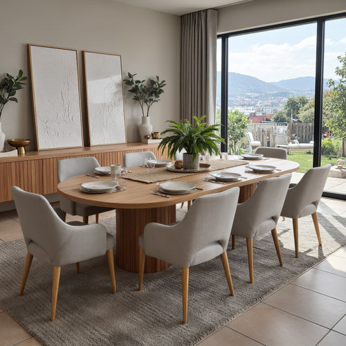 Morocco 9 Piece Package with 240cm Table