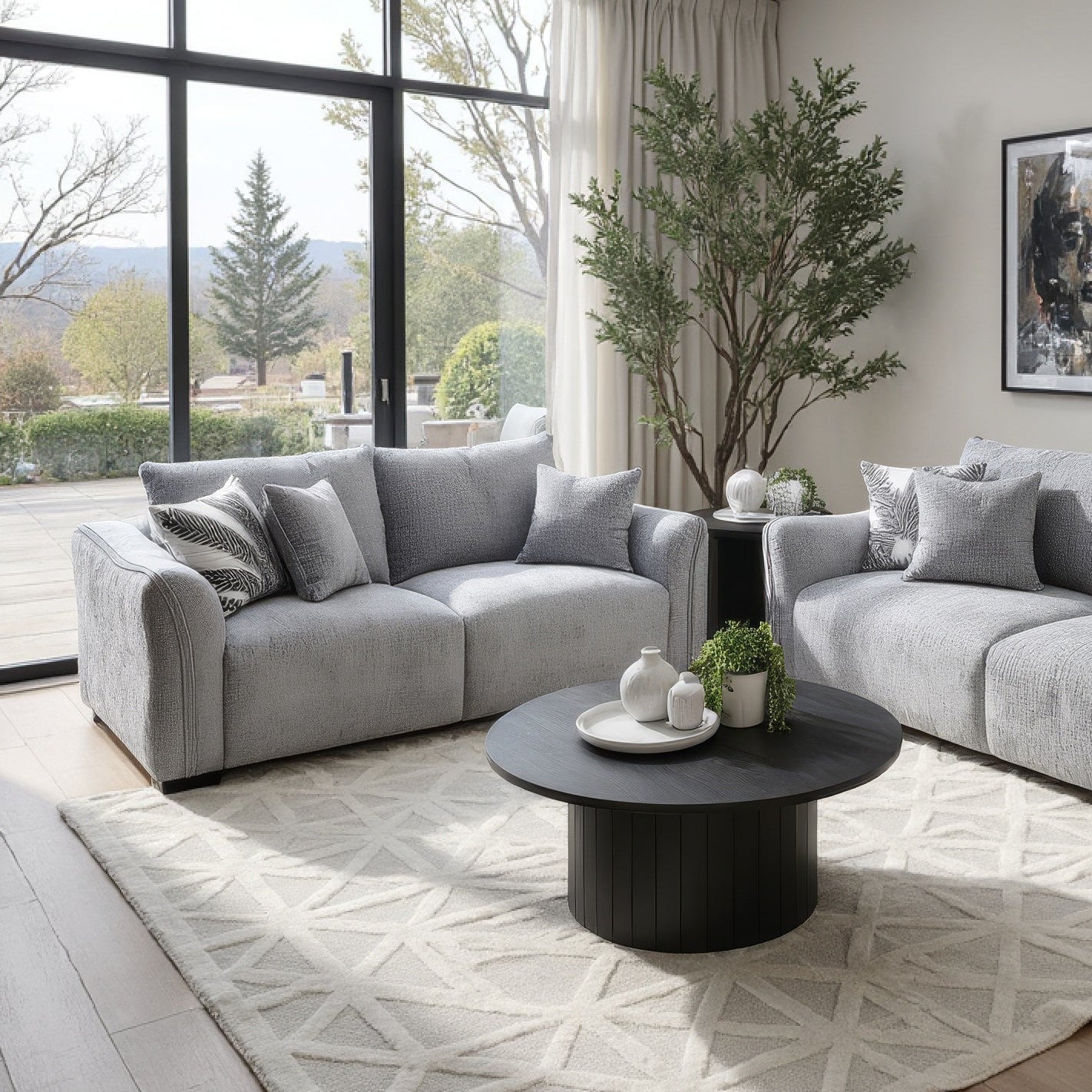 Regal 2 Seater Sofa In Oyster Grey