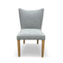 Tobago Upholstered Chair in Light Grey With Natural Leg