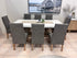 Toledo 7 Piece Package With 2.1m Table, Bench & 5 Chairs