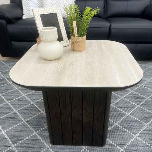 Capri Ceramic Top End Table
