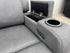 Cleo 3 seater with dual electric recliners in gunmetal