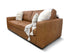 Abbie 3 seater sofa in tan leather