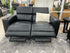 Luisa 3+ 2 Leather Recliner Package in Licorice In Black