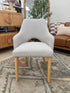 Clinton Dining Chair In Natural With Oak Leg