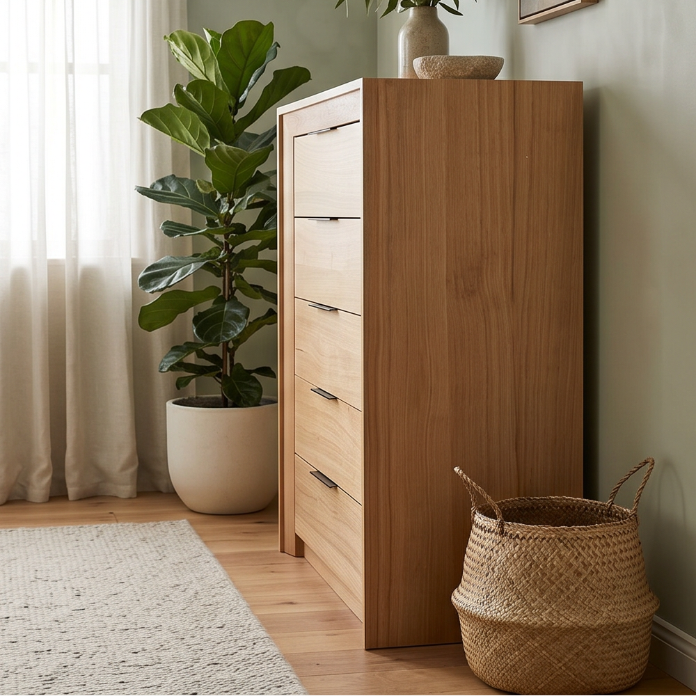 Ottawa Tasmanian Oak Tallboy Chest