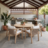 Replay 7 Piece Round Outdoor Dining Package