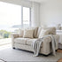 Remmy 2 Seater Sofa In Natural Grey