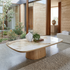 Olympus Oval Coffee Table With Ceramic Top