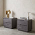 Vienna bed side chest in grey