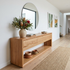 Sussex 200cm Hall Table In Australian Blackbutt Timber