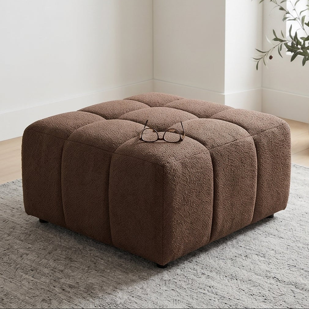 Bradshaw Ottoman In Chocolate
