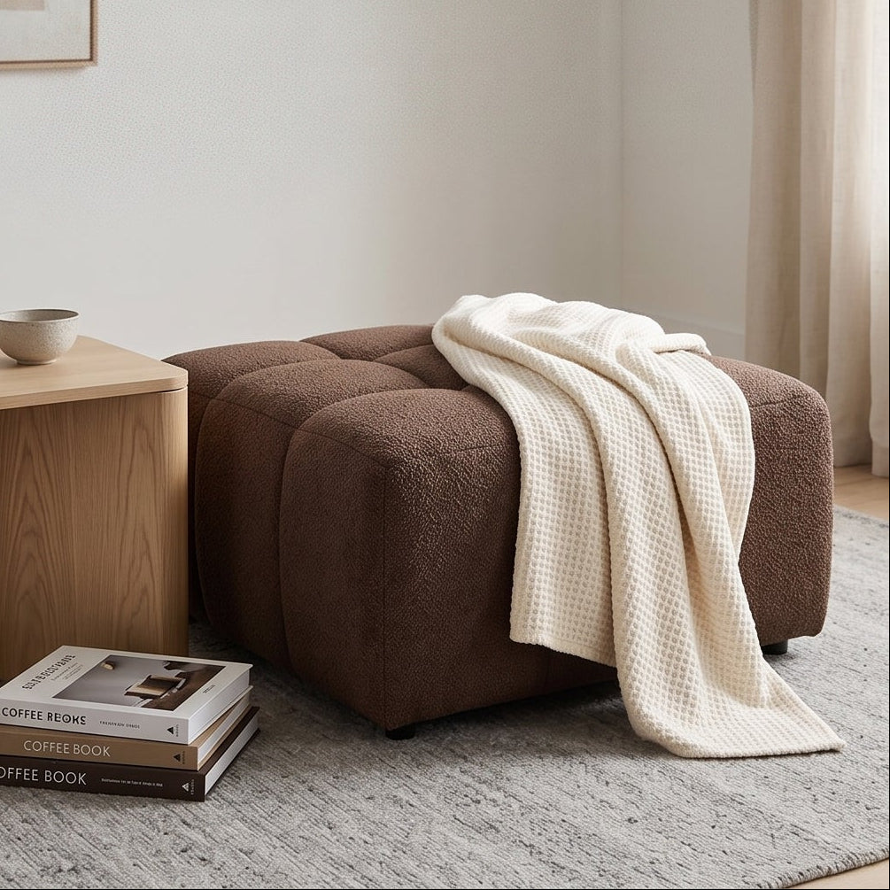 Bradshaw Ottoman In Chocolate