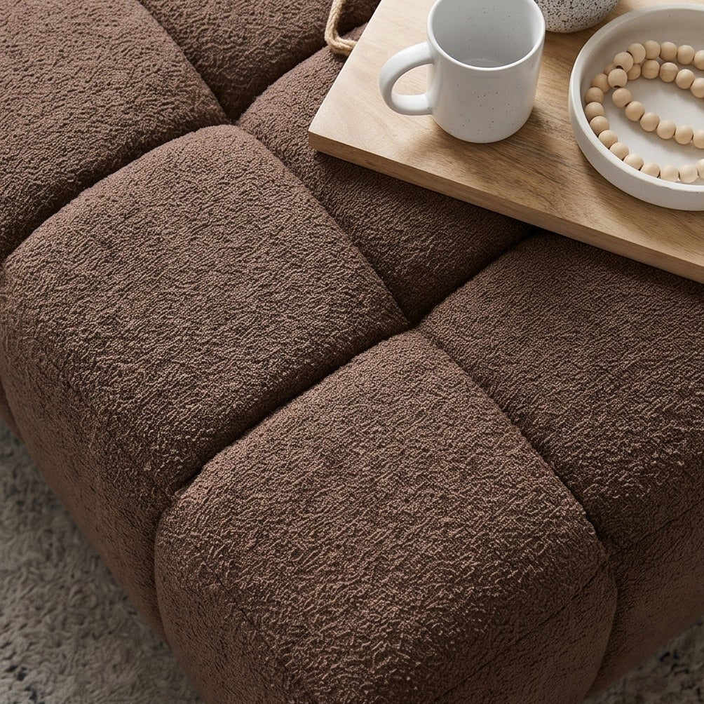 Bradshaw Ottoman In Chocolate