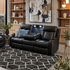 Nexus 3 seater in black leather