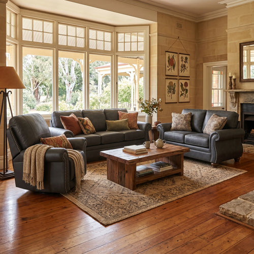 Sonoma 3+2+1 Sofa Package in Granite