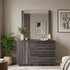 Vienna dressing table inc mirror in grey