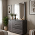 Vienna dressing table inc mirror in grey